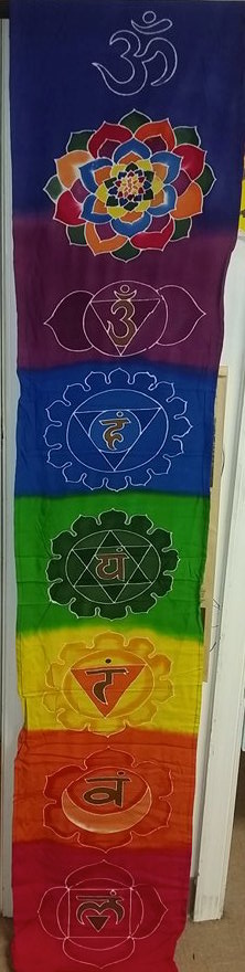 7 Chakra Wall Hanging - HalfMoonMusic