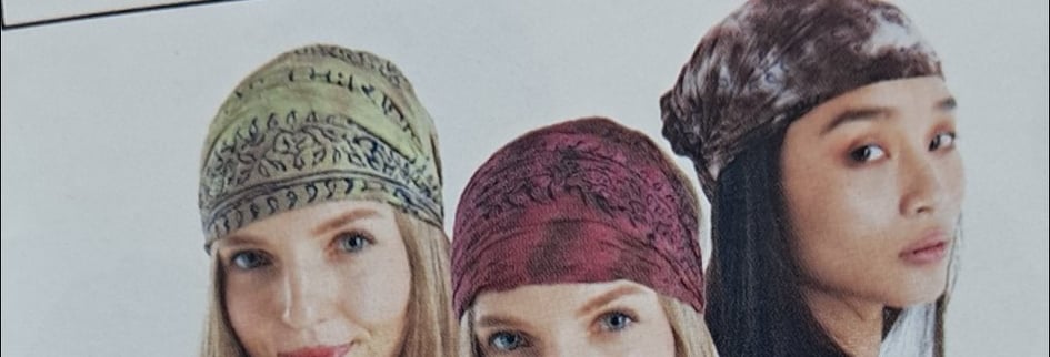 Rayon Deity Print Headband - HalfMoonMusic