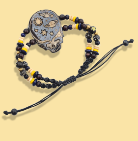 Stealie The Night Away Hand Knotted Bracelet - HalfMoonMusic