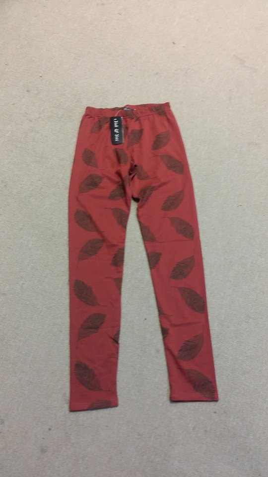 Womens Peacock Feather Printed Leggings - HalfMoonMusic