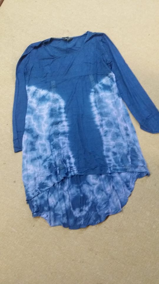Womens Two Side Tie Dye High Low Dress - HalfMoonMusic