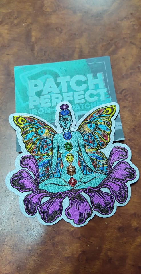 Chakra Butterfly Patch - HalfMoonMusic