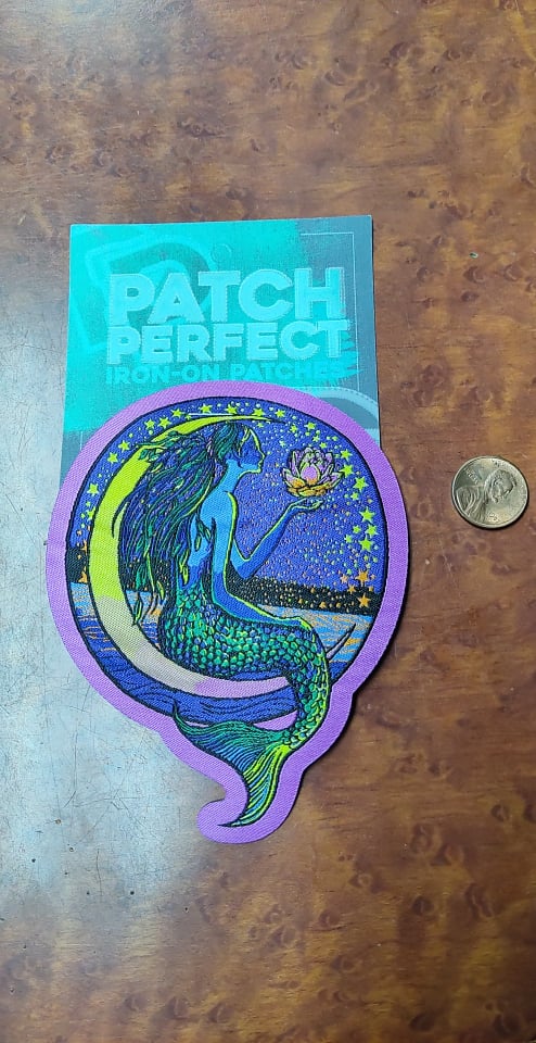 Mermaid Moon Lotus Patch - HalfMoonMusic