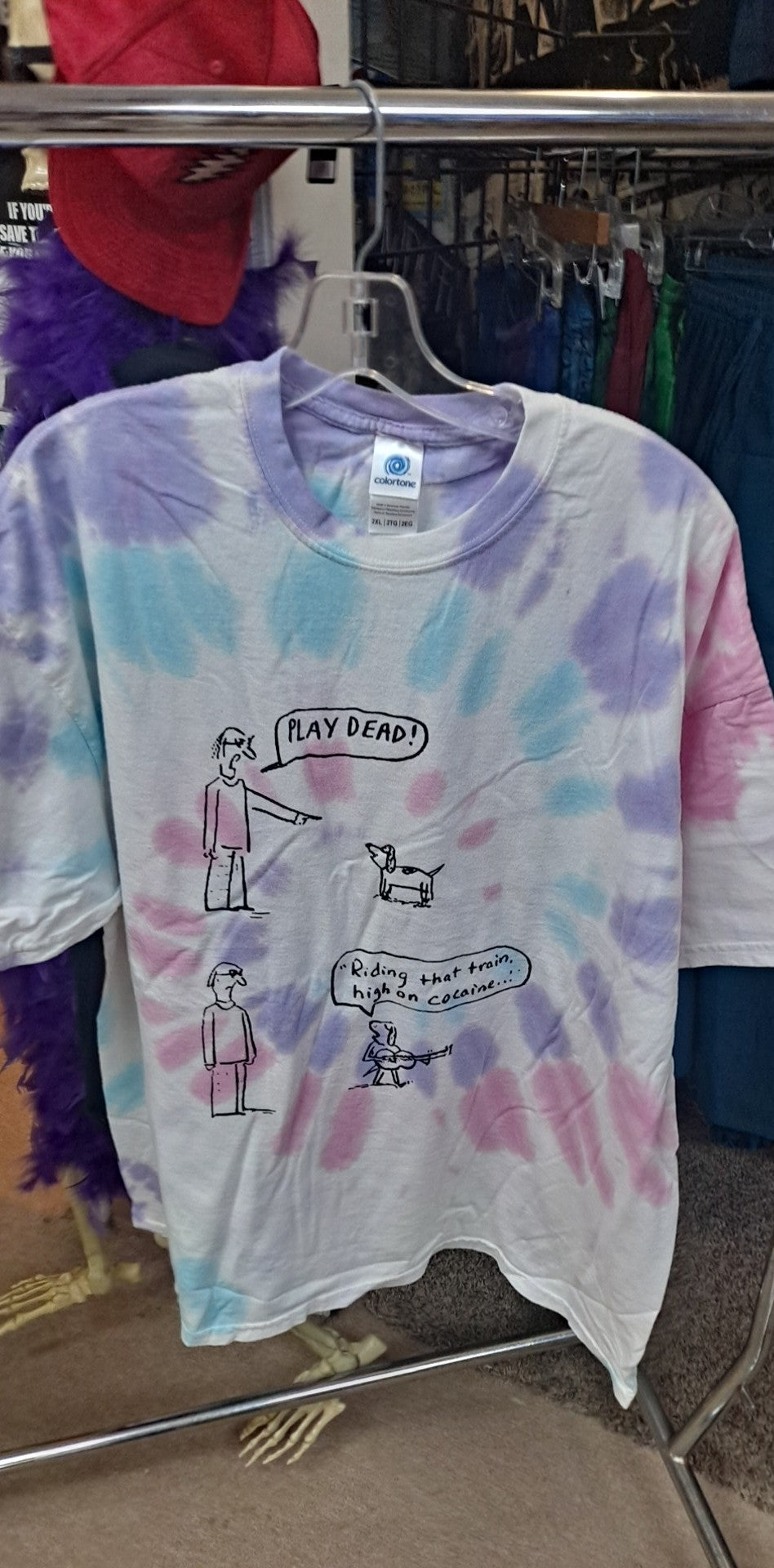 Play Dead Tie Dye T-Shirt - HalfMoonMusic