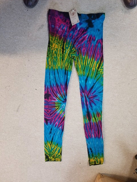 Women's Rayon Spandex Tie-Dye Leggings - HalfMoonMusic