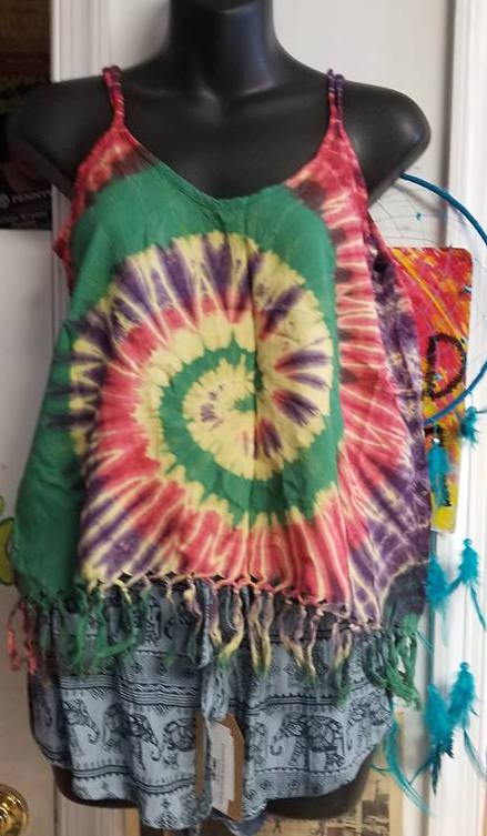 Rayon Fringe Tank Top - HalfMoonMusic