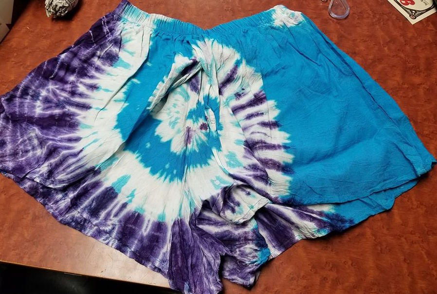 Rayon Tie Dye Shorts - HalfMoonMusic