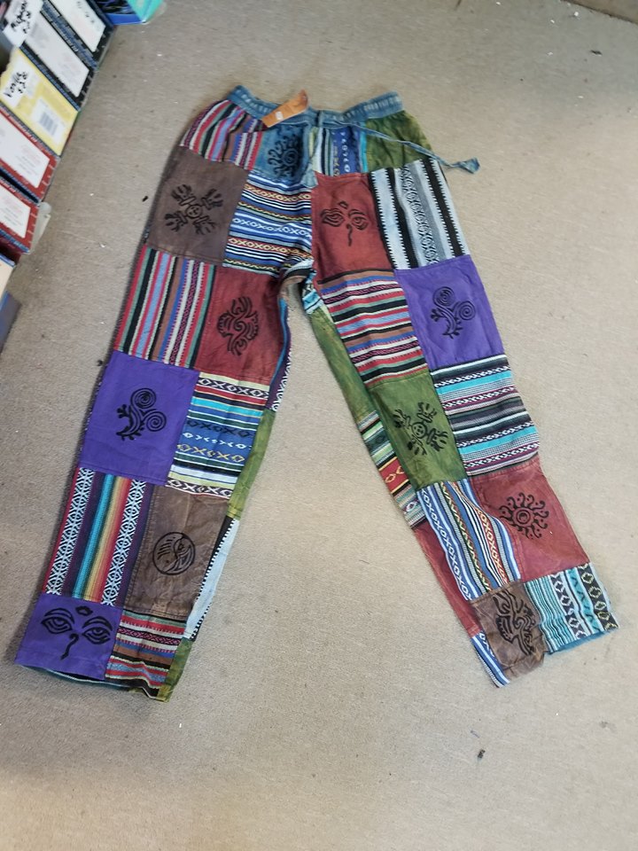 Cotton and Rayon Patch Pants - HalfMoonMusic