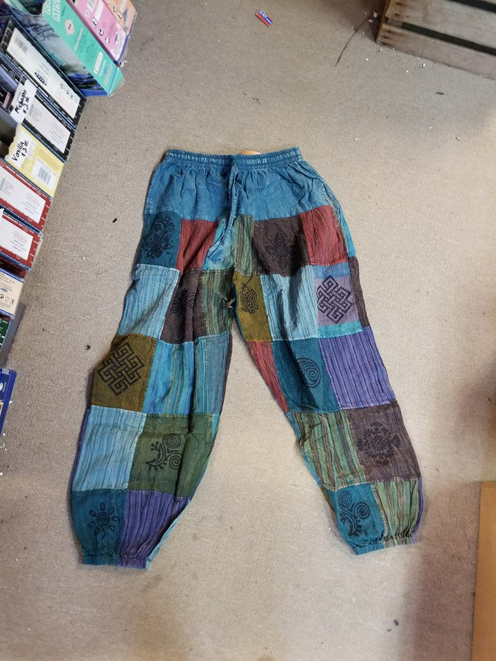 Unisex Patchwork Pants - HalfMoonMusic