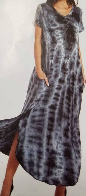 Tie Dye T Shirt Maxi Dress - HalfMoonMusic