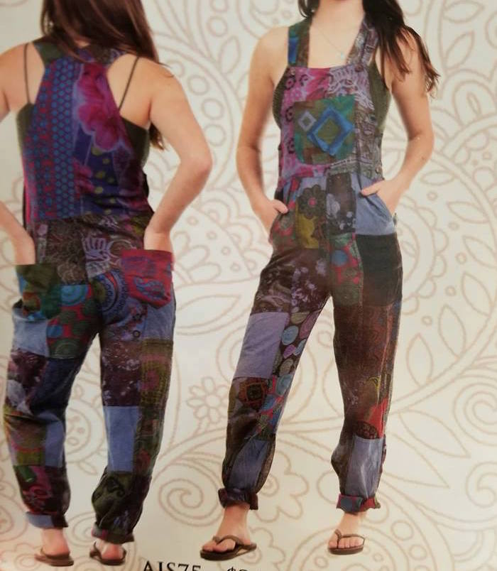 Cotton Jaipuri Patchwork Overalls - HalfMoonMusic