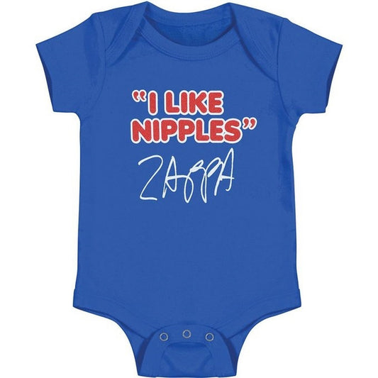 Frank Zappa I Like Nipples Onesies - HalfMoonMusic