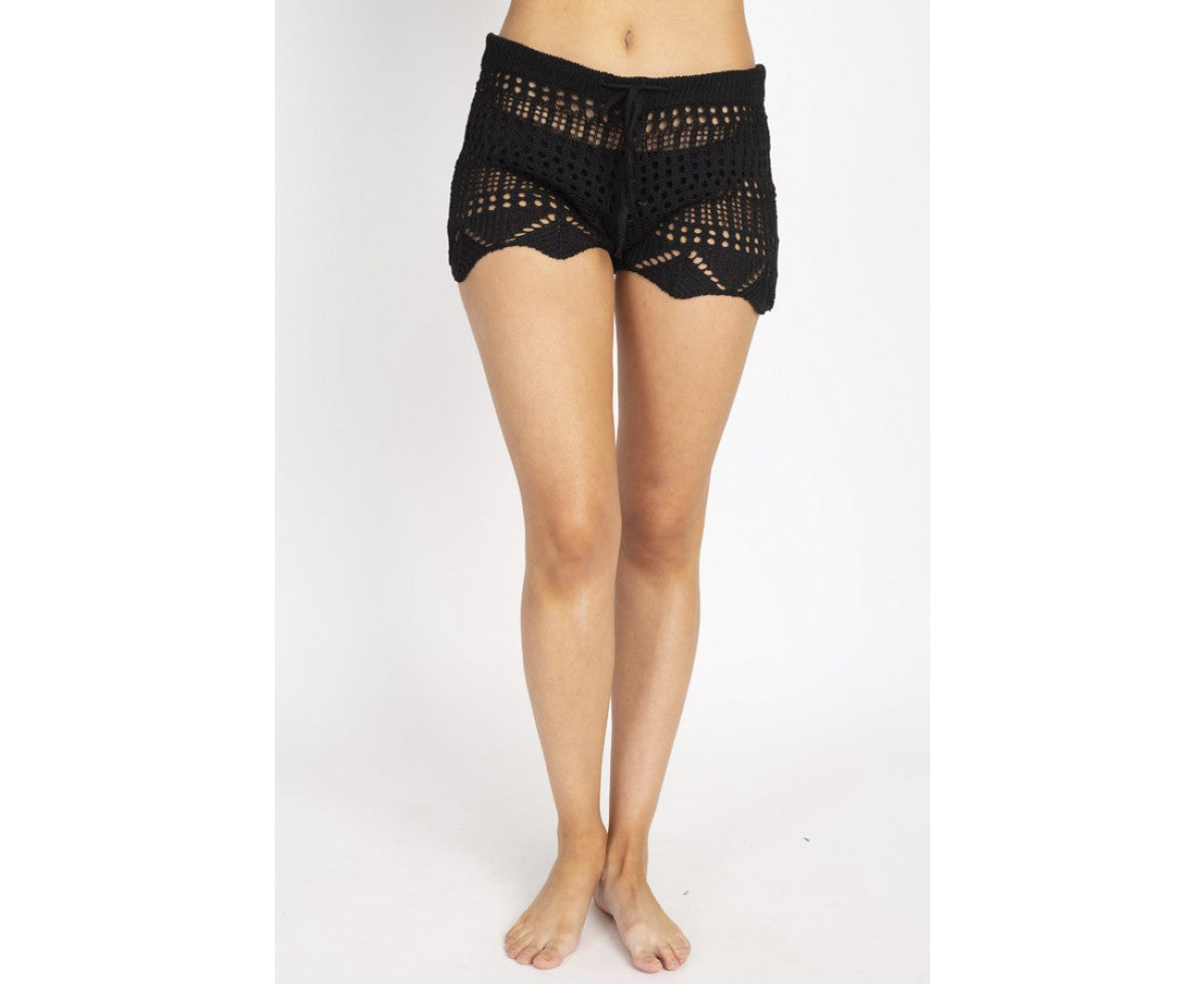 Womens Beach Cover Up Flare Shorts - HalfMoonMusic
