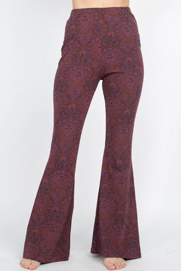 Womans Organic Cotton Bell Bottom Pants - HalfMoonMusic