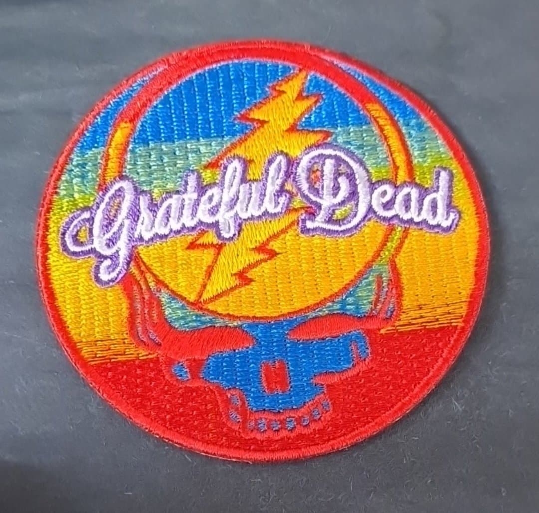 Grateful Dead Steal Your Face Rainbow Sunset Patch - HalfMoonMusic