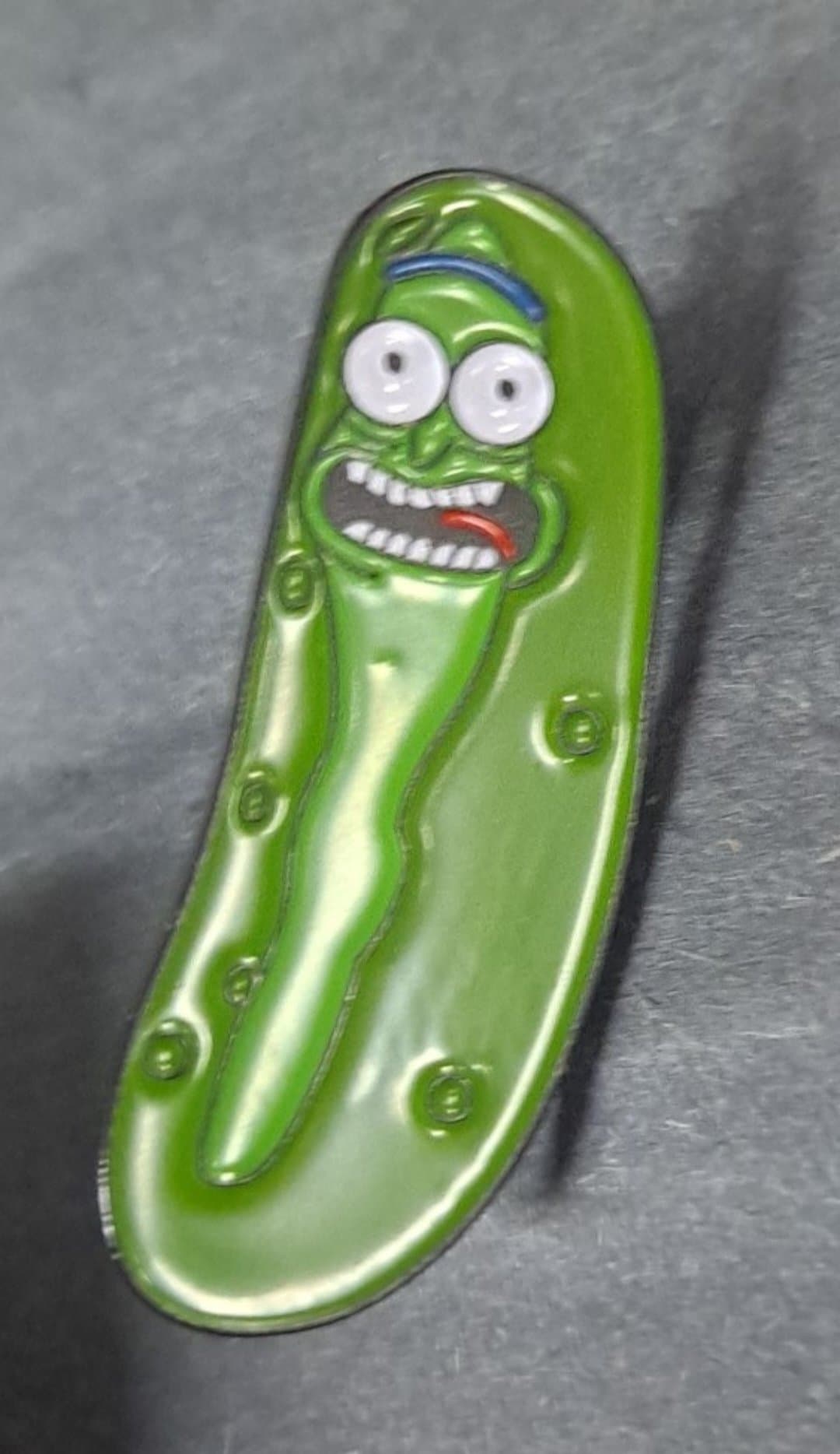 Rick & Morty Pickle Rick Hat Pin - HalfMoonMusic