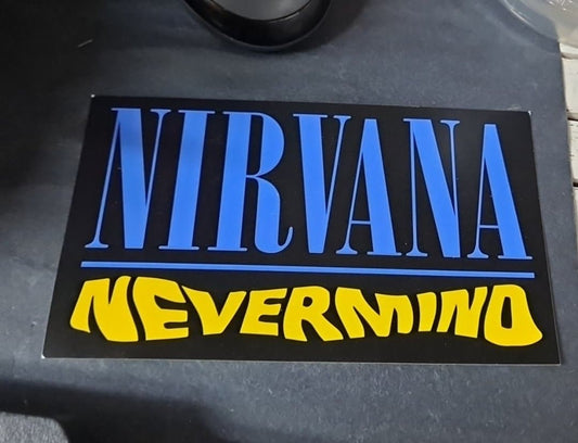 Nirvana Nevermind Wavey Sticker - HalfMoonMusic