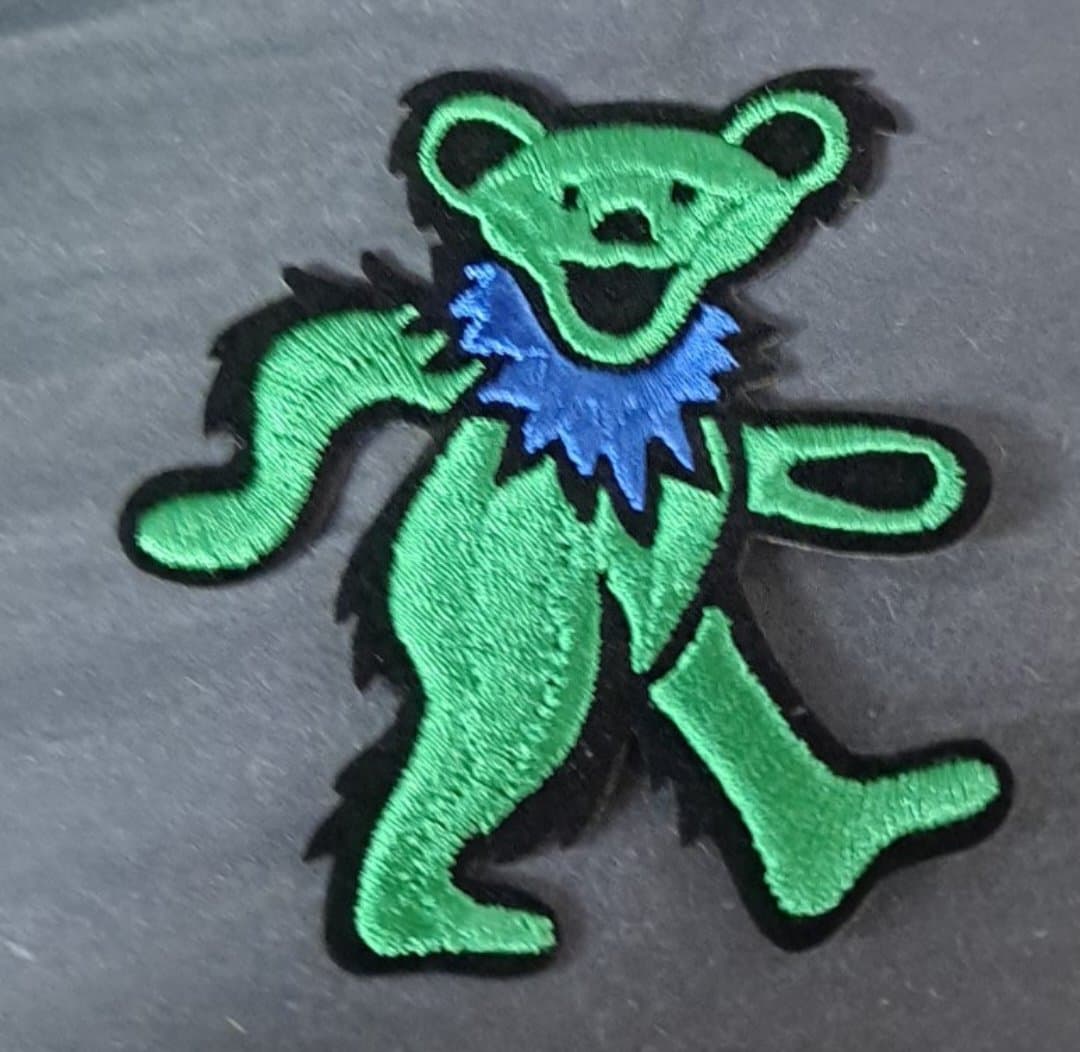 Grateful Dead Single Dancing Bear Patch - HalfMoonMusic