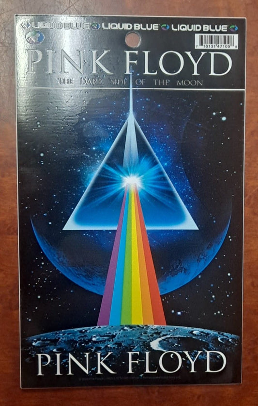 Pink Floyd Dark Side Of The Moon Galaxy Rainbow Prism Sticker - HalfMoonMusic