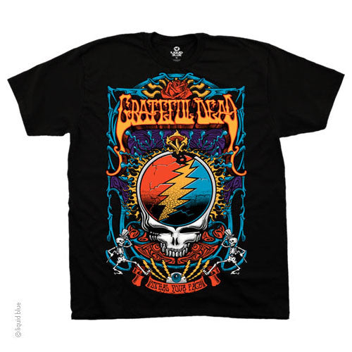 Mens Grateful Dead Steal Your Trippy T-Shirt - HalfMoonMusic