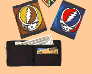 Grateful Dead Emroibered SYF Bifold Wallet - HalfMoonMusic