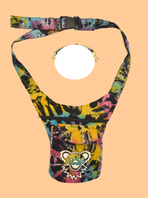 Grateful Dead Bear Tie Dye Hiprider Pocket Belt - HalfMoonMusic