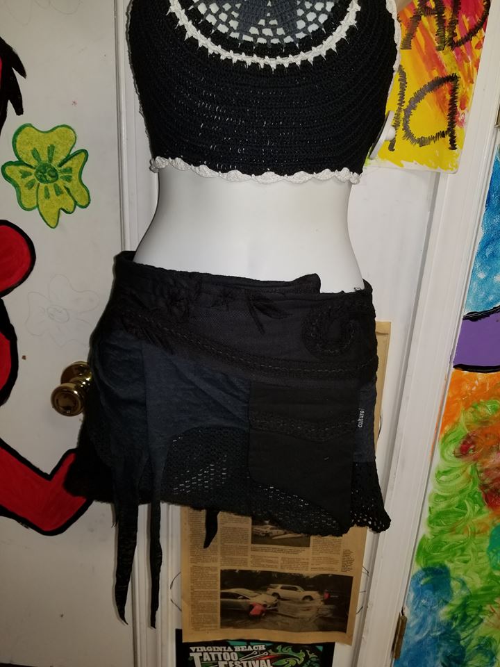 Short Net Mini Skirt - HalfMoonMusic