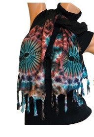 Gypsy All Over Tie Dye Scarf - HalfMoonMusic