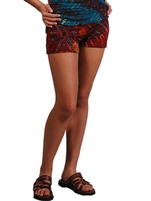 Tie Dye Spandex Shorts - HalfMoonMusic