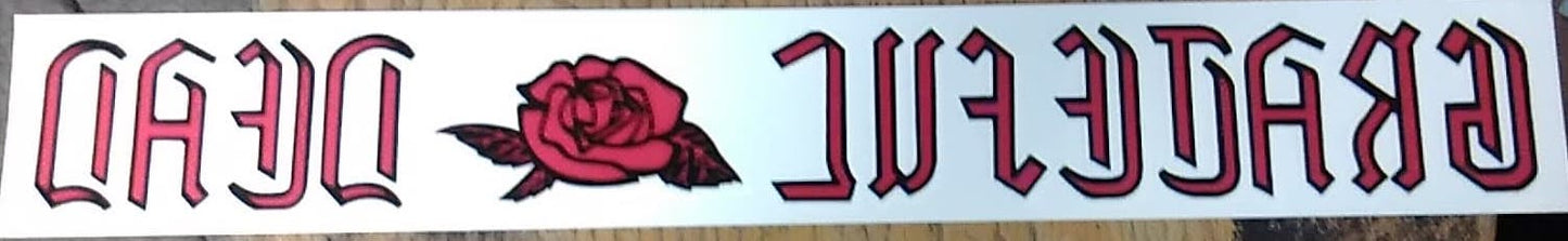 Grateful Dead Rose Window Sticker - HalfMoonMusic