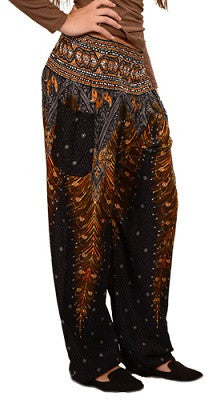 Plumage Harem Womens Pants - HalfMoonMusic