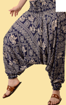 Jungle Groove Funky Harem Style Pants - HalfMoonMusic