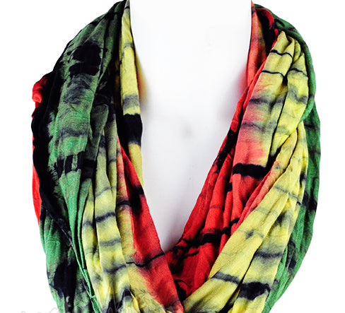 Tie Dye Infinity Scarf - HalfMoonMusic