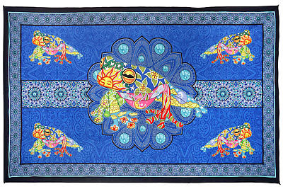 3D Dan Morris Frog Tapestry - HalfMoonMusic