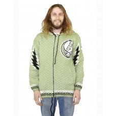 Grateful Dead SYF Green Alpaca Jacket - HalfMoonMusic