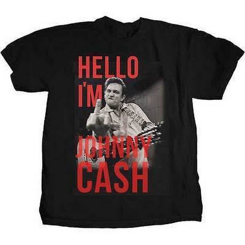 Mens Hello I'm Johnny Cash T-Shirt - HalfMoonMusic
