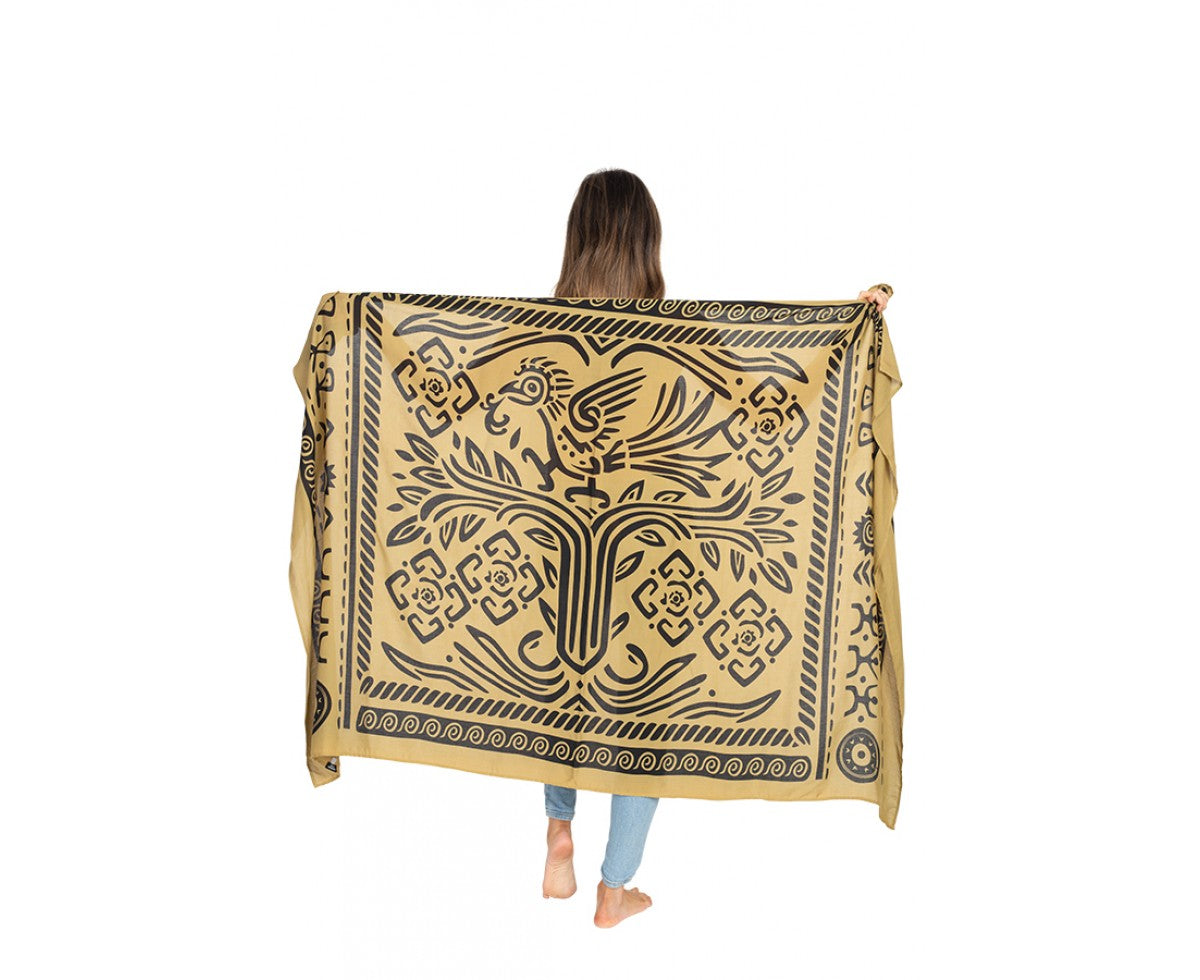 Mayan Travel Scarf - HalfMoonMusic
