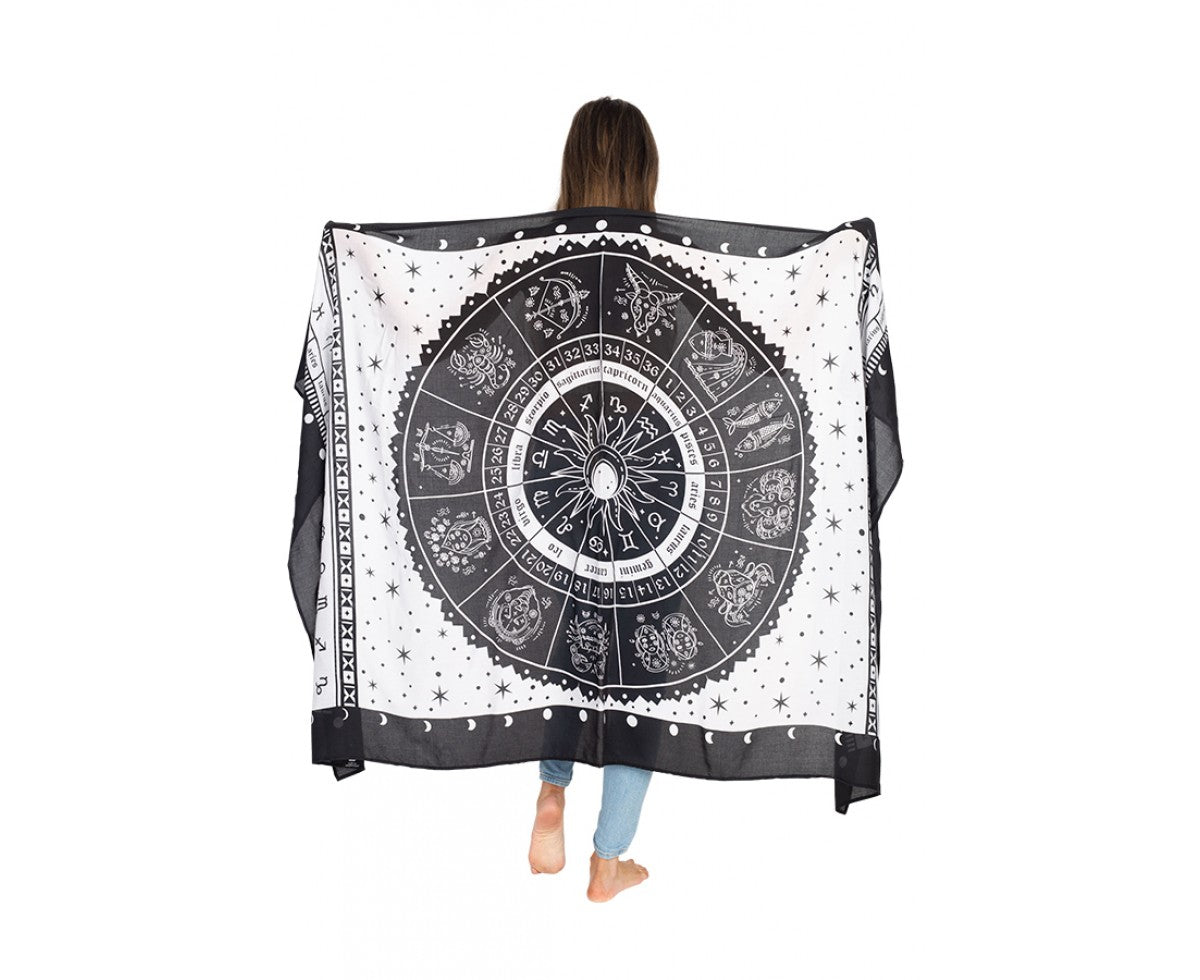 Zodiac Travel Scarf - HalfMoonMusic