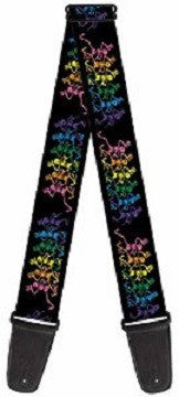 Grateful Dead Dancing Skeleton Guitar Strap - HalfMoonMusic
