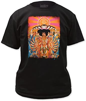 Mens Jimi Hendrix Axis Bold As Love Black T-shirt - HalfMoonMusic