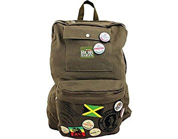 Bob Marley Natty Dread Canvas Backpack