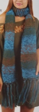 Acrylic Twotone Scarf - HalfMoonMusic