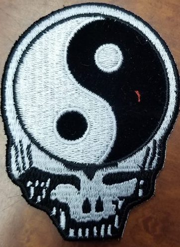 Yin Yang Stealie Patch - HalfMoonMusic