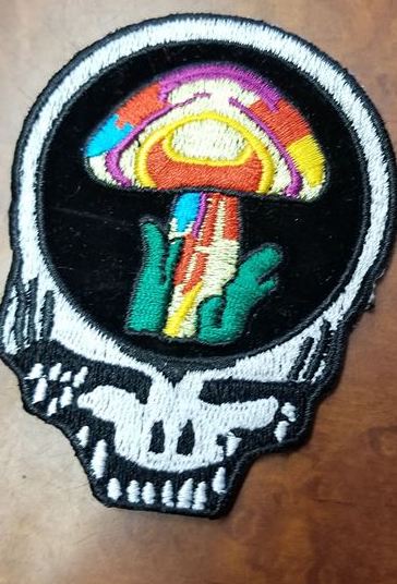 Mushroom Stealie Patch - HalfMoonMusic