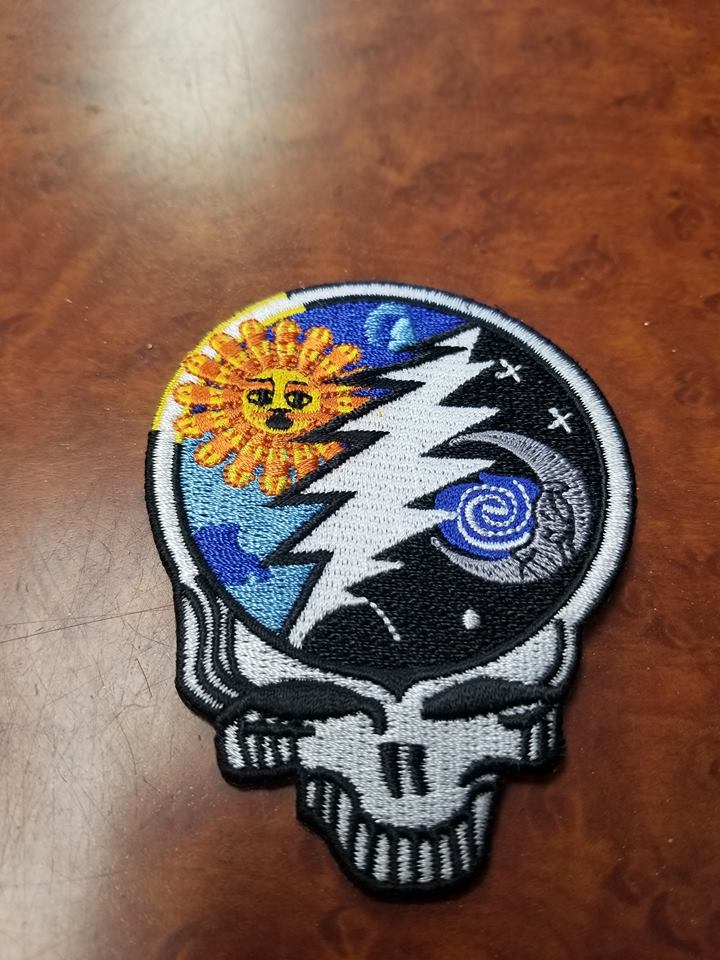 Grateful Dead Sun/Moon Stealie Patch - HalfMoonMusic