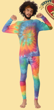 Fortunate Son Tie Dye Thermal Set - HalfMoonMusic