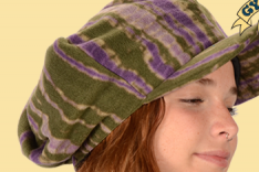Tie Dye Fleece Applejack Hat - HalfMoonMusic