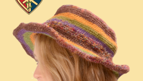 Struttin Stripes Hemp Cotton With Silk Trim Hat - HalfMoonMusic