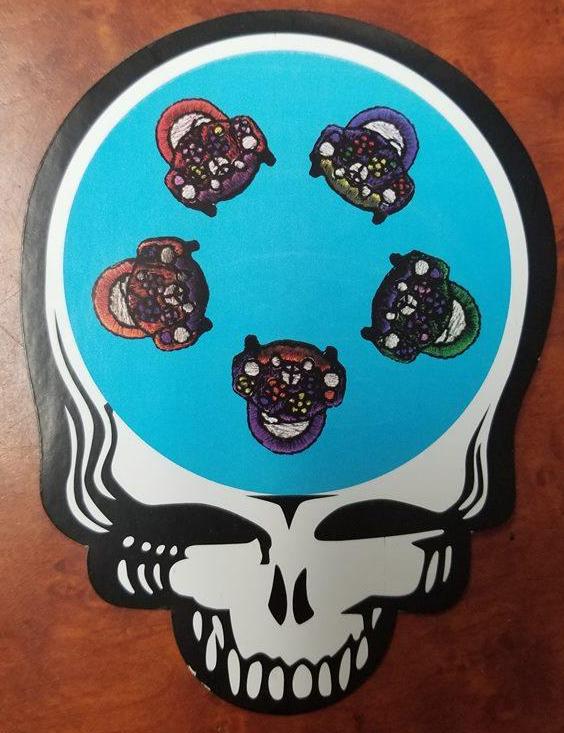 VW Patch Stealie Sticker - HalfMoonMusic