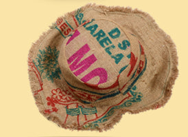 Woven Hemp Sack Fringe Hat - HalfMoonMusic